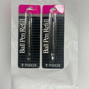 2 X Parker Pen Black Refill Medium